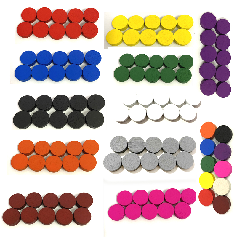 Board Game Impostor - 50 pezzi 15*5MM 11 colori dischi