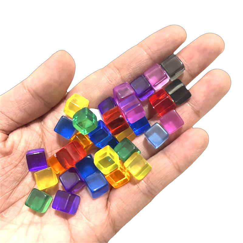 Board Game Impostor - 100 pz/set 8mm Trasparente Cubo Dadi