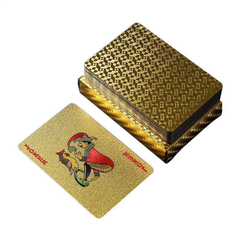 Board Game Festival - Carte da poker in lamina d'oro