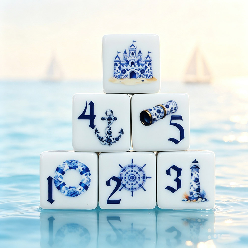 Set di 12 Dadi Acrilici Blu Na - Board Game Live recensione e prezzo