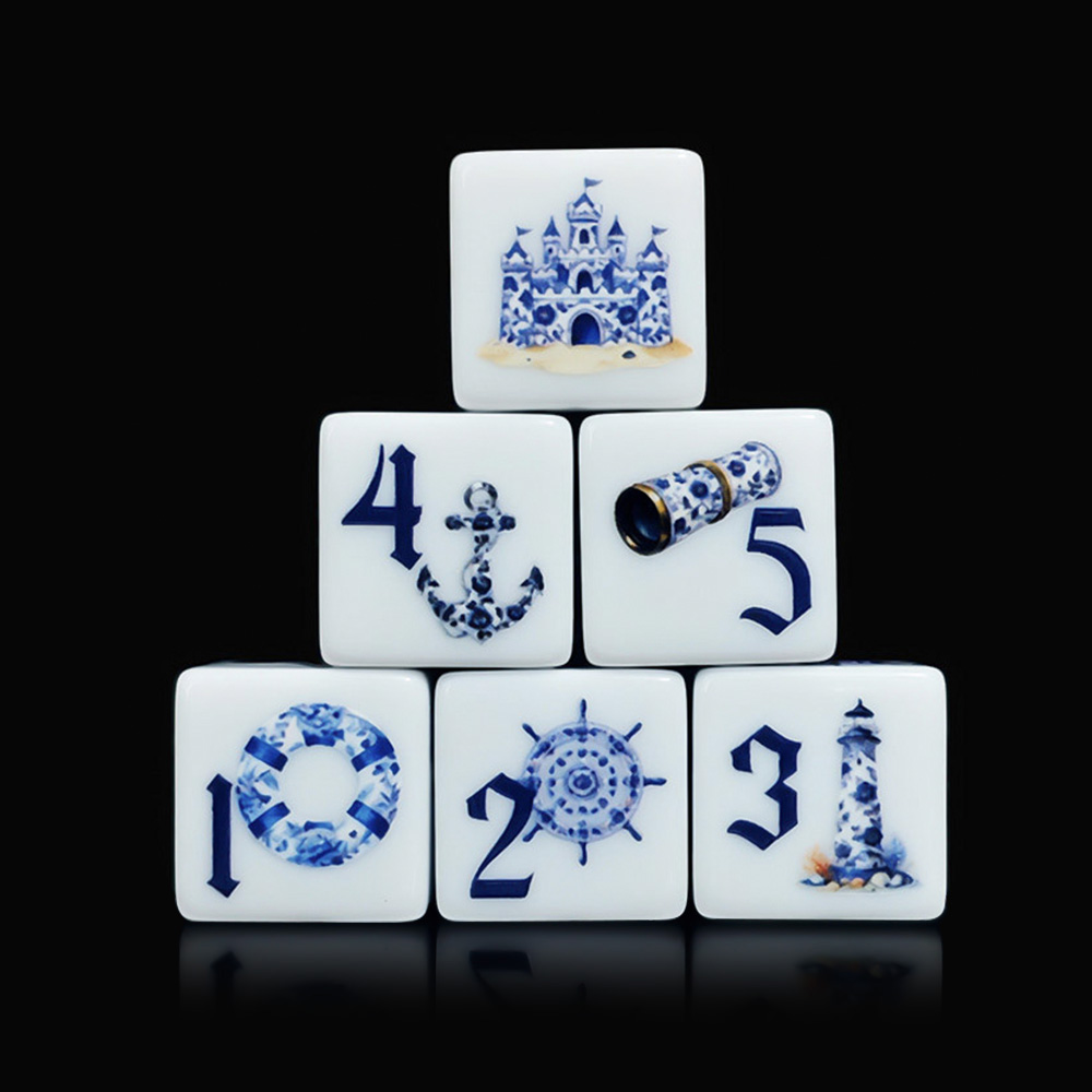 Set di 12 Dadi Acrilici Blu Na - Board Game Live recensione e prezzo